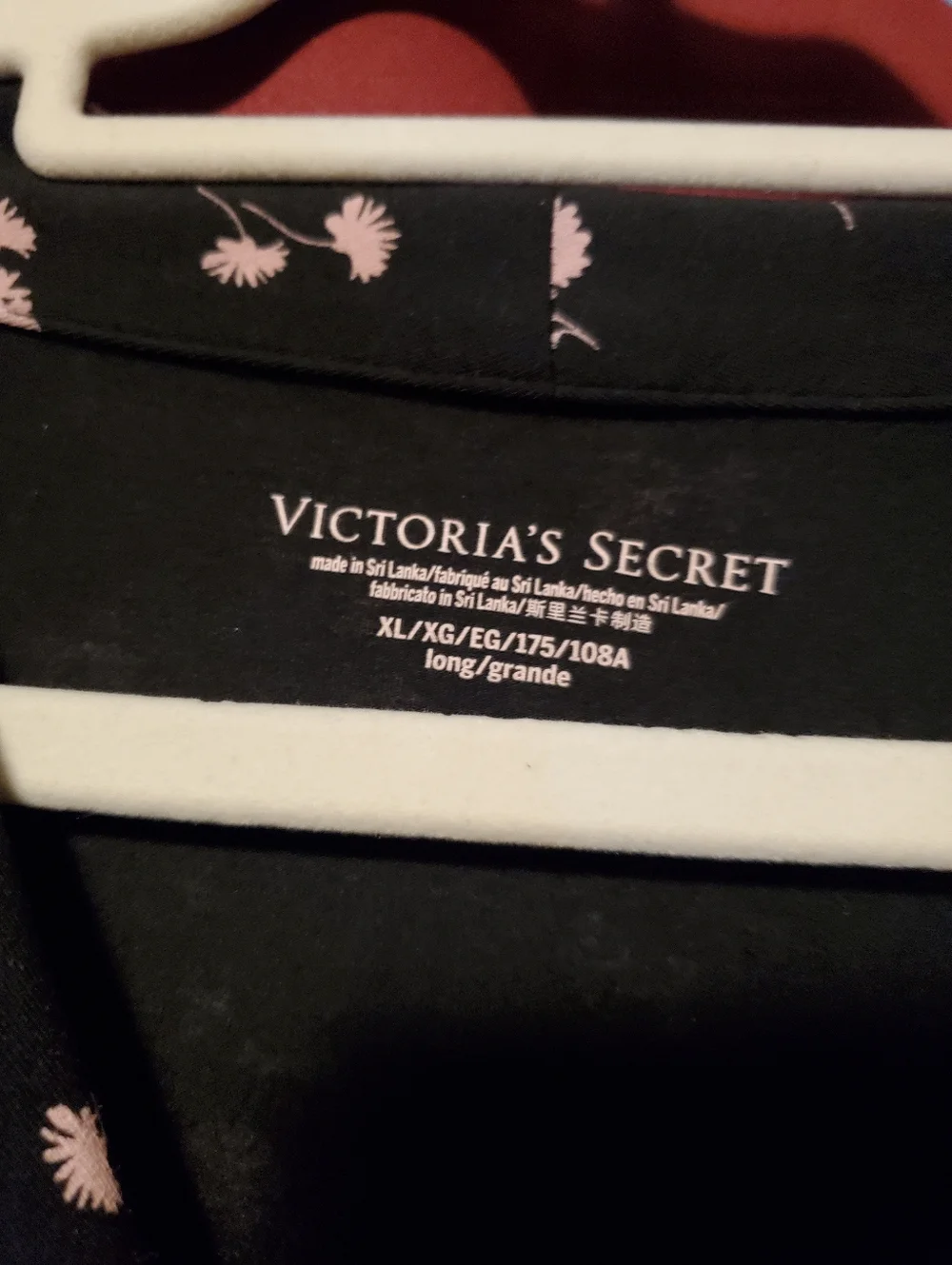 Victoria's Secret Black & Pink Floral Lounge Bundle Four Piece Set NWOT XL - Picture 7 of 16
